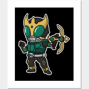 Kamen Rider Kuuga Pegasus Form Chibi Style Kawaii Posters and Art